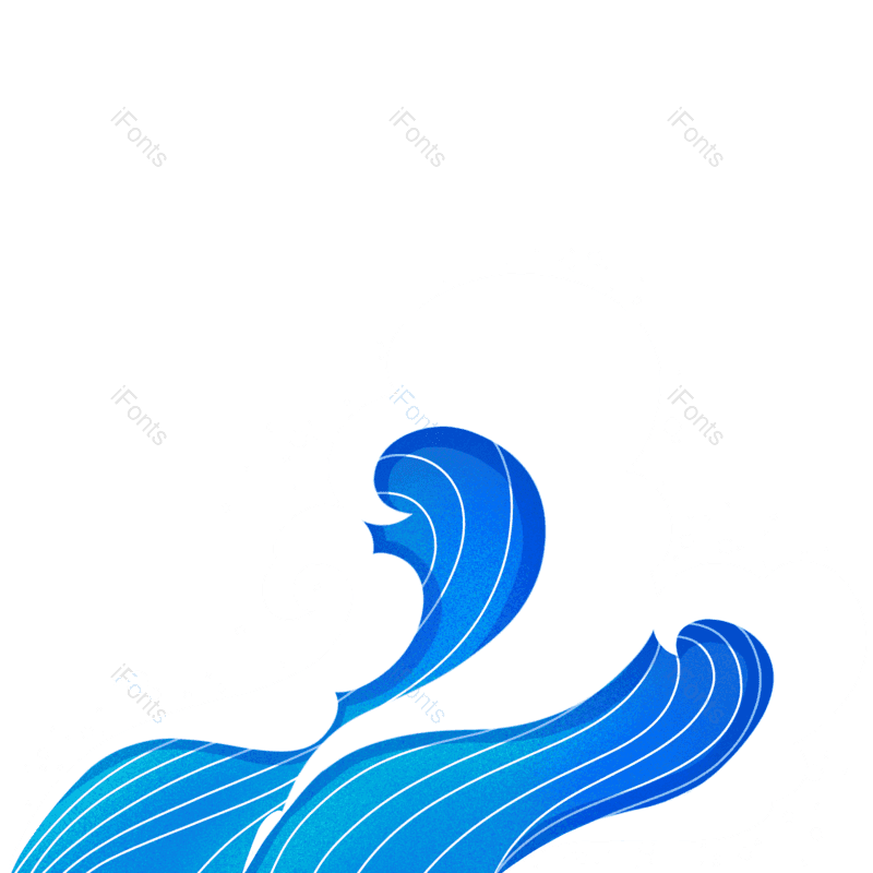 蓝色图片,白色元素,浪花PNG,海浪免抠素材